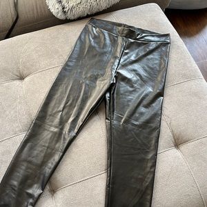 Leather leggings